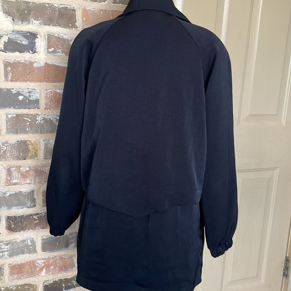 Fleet Street Adjustable Waist Coat Raincoat Waterproof Toggles Full Zip Sz Small - Picture 2 of 11